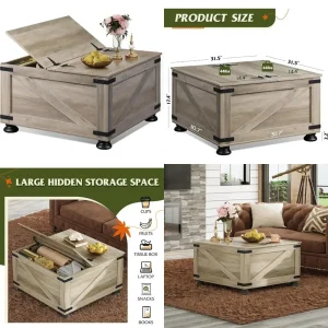 Coffee Table With Hidden Storage