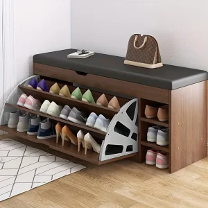 Flip shoe cabinet